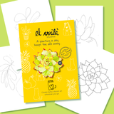Watercolour templates of Plants from the Et Voilà Dot Kit. This is your pdf template and tutorial