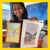 Introduction to watercolour workshop featuring guided painting exercises and beginner-friendly techniques in a relaxed setting.