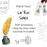 Le Roi Soleil – Et Voilà Watercolours Templates + Tutorials