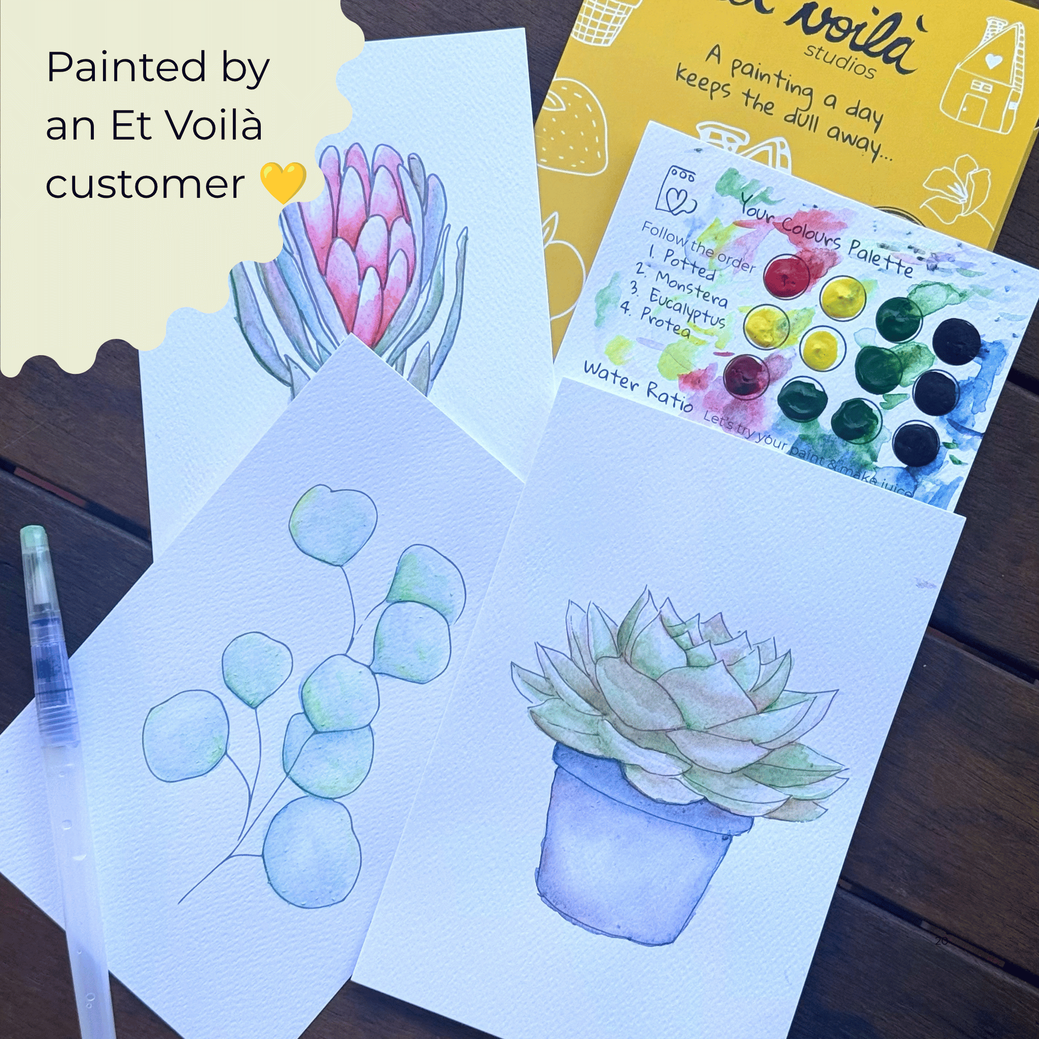 🌱 Little Leaf Club Watercolour Painting Kit
