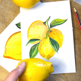 🍋 Creative Café: Watercolour Lemons & Sweet Treats