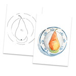 From pre-designed template to painting your own pear.