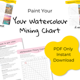 Watercolour Mixing Chart (Printable PDF)