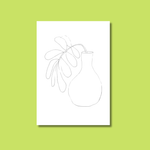 Learn how to paint a plant in a pot with the pre sketched template from Et Voilà  Studios