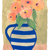 Still Life - Blue Vase and Flowers