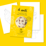 Beginner-friendly all-in-one watercolour painting kit with a pre-drawn food illustration by Et Voilà Studios.