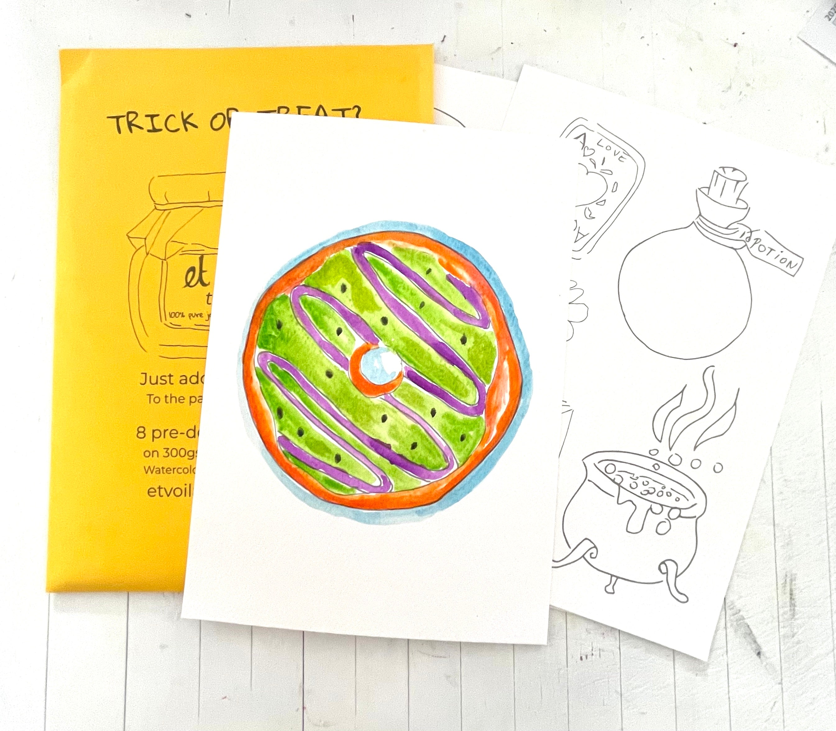 Trick or Sweet Treats | 8 Creative Painting Templates