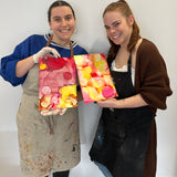 Beginner-friendly introduction to alcohol ink workshop with step-by-step exercises and abstract colour exploration.